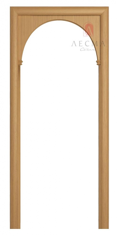 Межкомнатная дверь арка Модерн шпонированная Ясень с лаковым покрытием