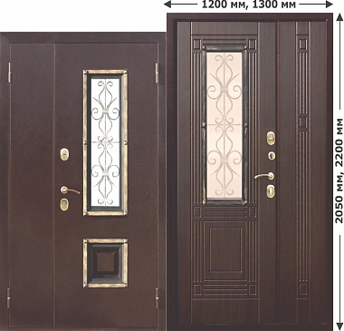 Входная металлическая дверь Венеция 1200x2050