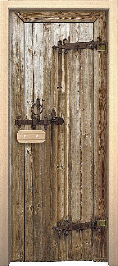 Дверь для бани и сауны Дерево Glassjet